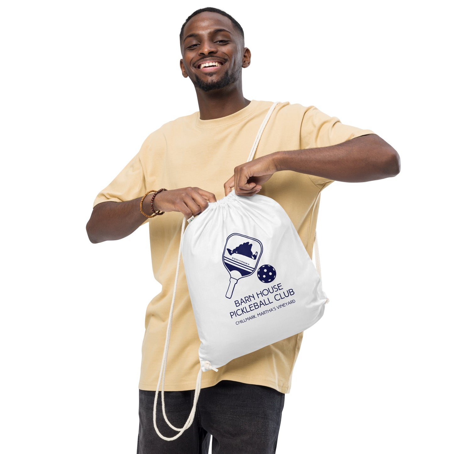 "Barn House Pickleball Club" Organic cotton drawstring bag