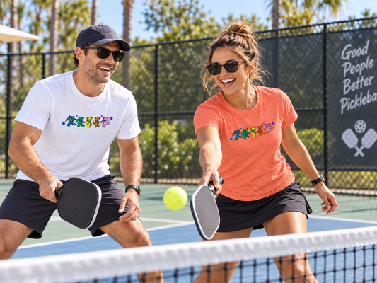 Featured Product: The “Grateful for Pickleball” Dancing Bear T-Shirt
