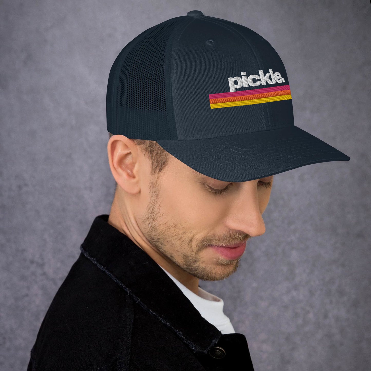 pickle. Stripe Trucker Cap