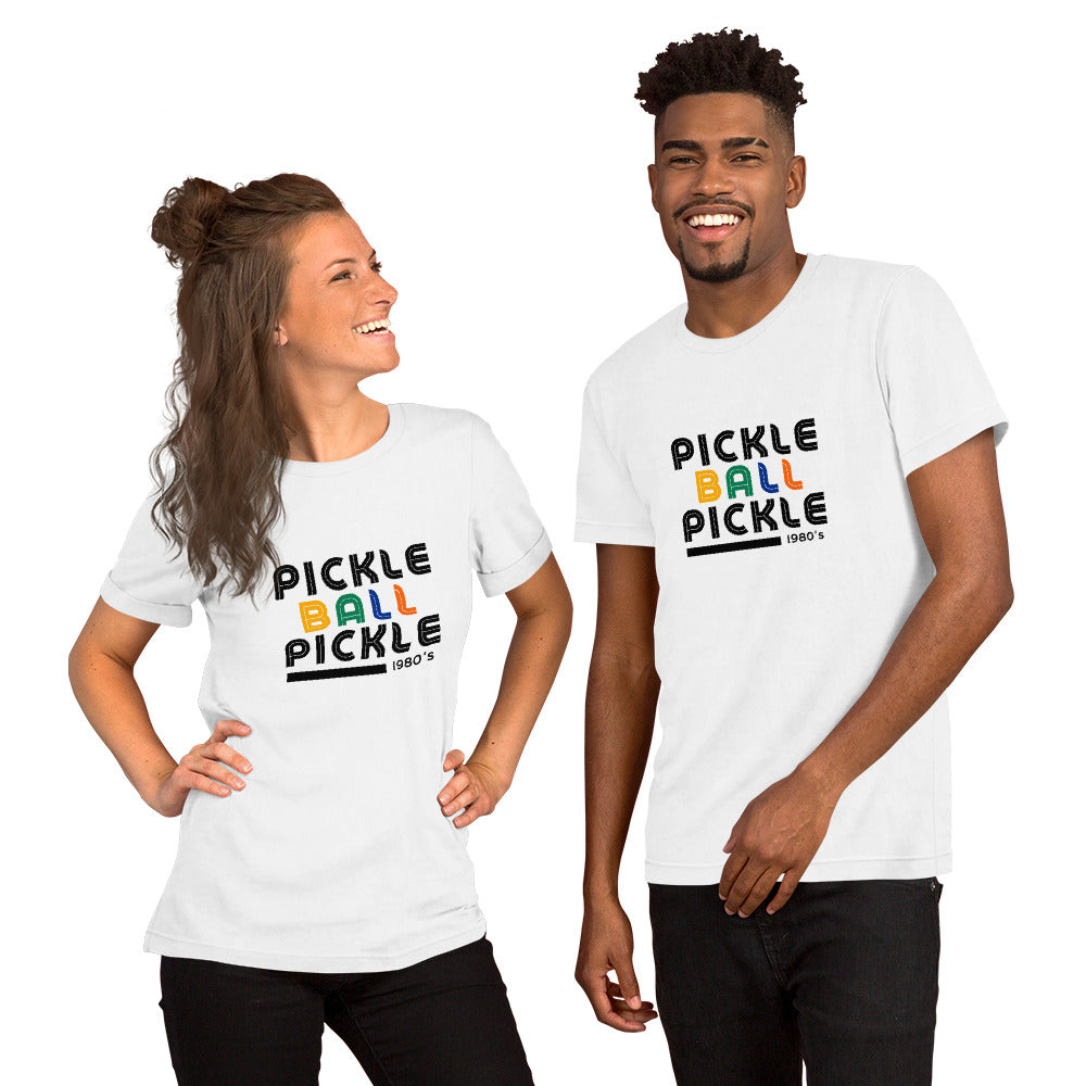 Retro 80's Style Pickleball T-Shirt