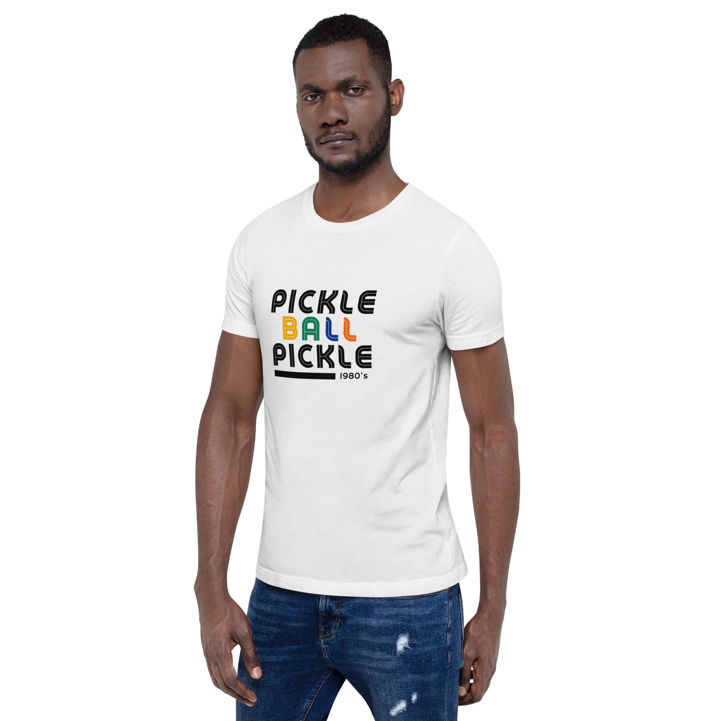 Retro 80's Style Pickleball T-Shirt