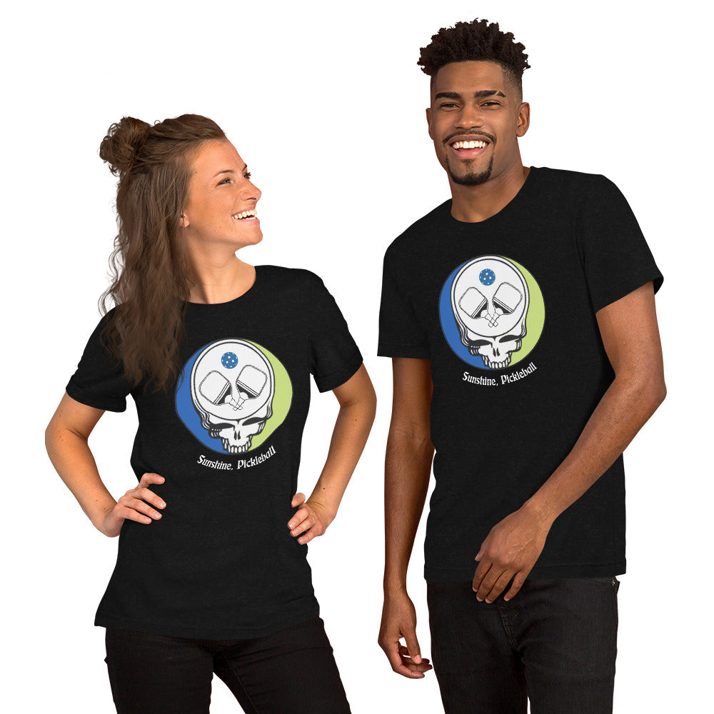 "Sunshine, Pickleball" Dark Unisex t-shirt