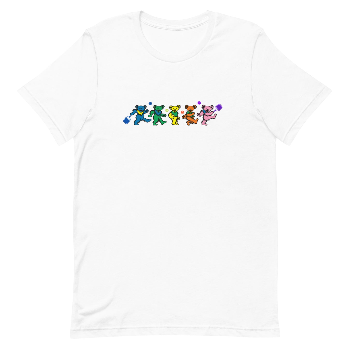 "Grateful for Pickleball" Dancing Bear Unisex t-shirt