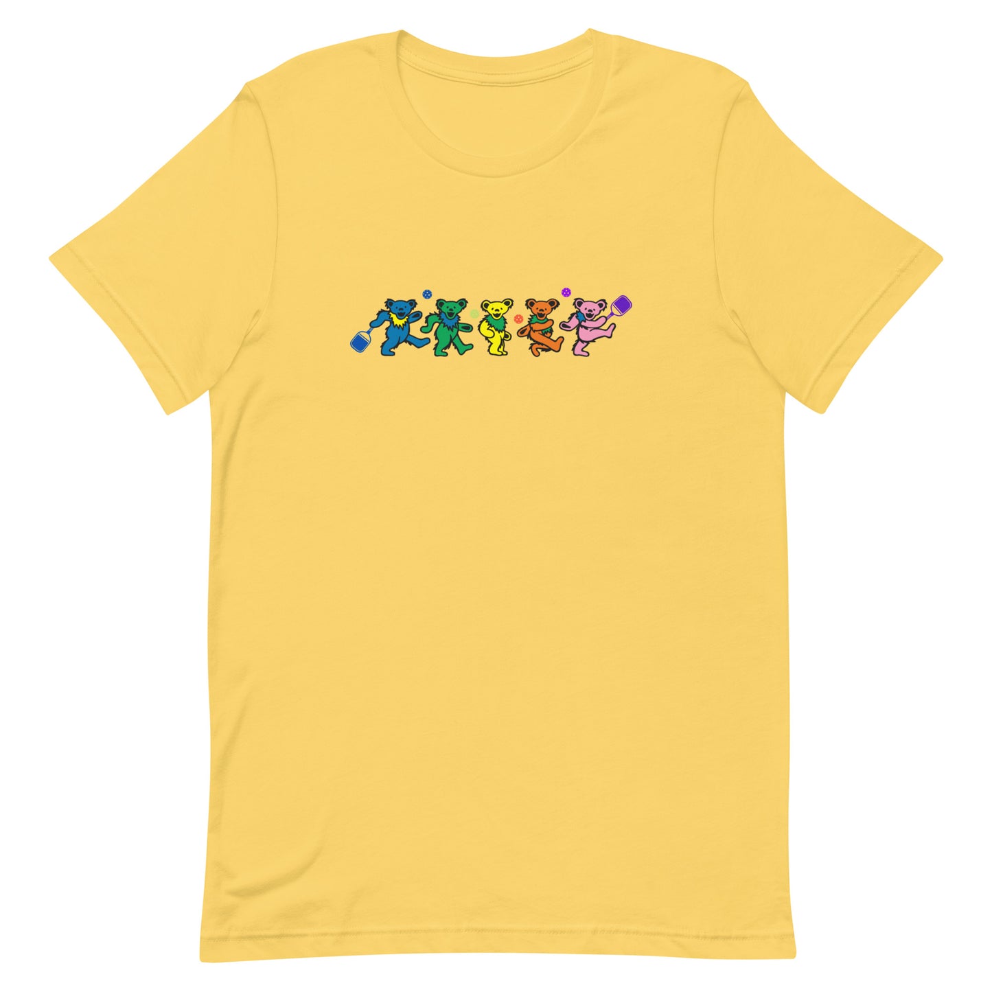 "Grateful for Pickleball" Dancing Bear Unisex t-shirt